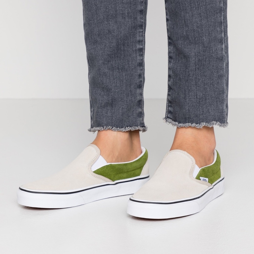 Vans Classic Slip-On Suede Rainy Day Calla green